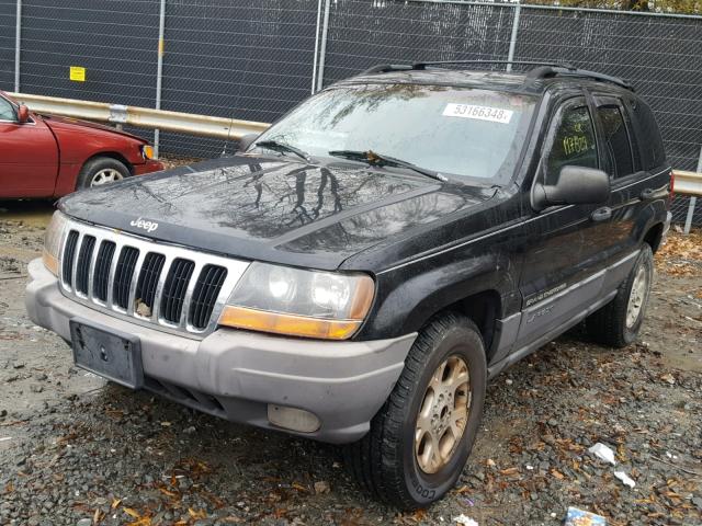 1J4GW48S81C535789 - 2001 JEEP GRAND CHER BLACK photo 2