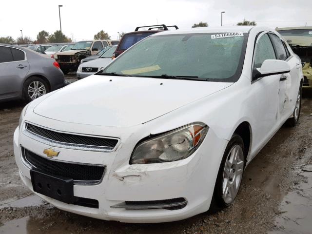1G1ZC5EB1AF210572 - 2010 CHEVROLET MALIBU 1LT WHITE photo 2