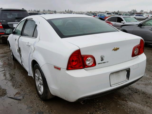 1G1ZC5EB1AF210572 - 2010 CHEVROLET MALIBU 1LT WHITE photo 3