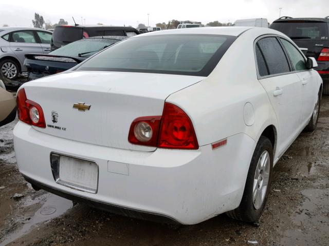 1G1ZC5EB1AF210572 - 2010 CHEVROLET MALIBU 1LT WHITE photo 4