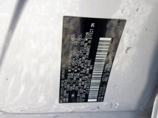 JTLZE4FE5DJ031784 - 2013 TOYOTA SCION XB Күміс фото 10