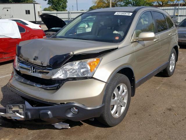 JHLRE48737C117603 - 2007 HONDA CR-V EXL GOLD photo 2