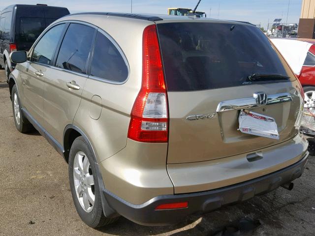 JHLRE48737C117603 - 2007 HONDA CR-V EXL GOLD photo 3