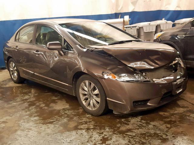 19XFA1F95AE066233 - 2010 HONDA CIVIC EXL GRAY photo 1