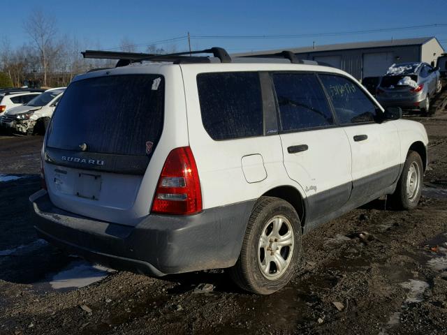 JF1SG63684G759599 - 2004 SUBARU FORESTER WHITE photo 4