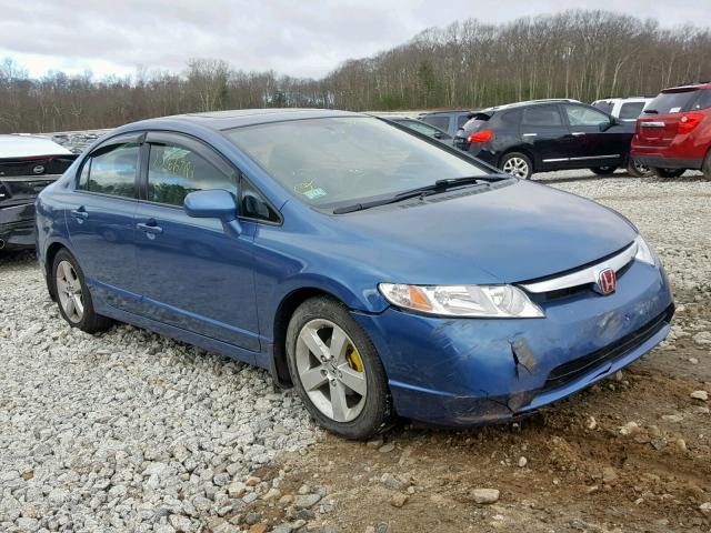 2HGFA16978H526914 - 2008 HONDA CIVIC EXL BLUE photo 1