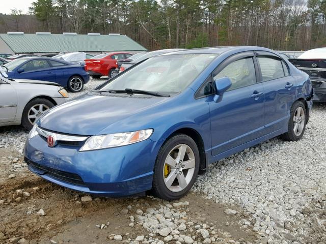 2HGFA16978H526914 - 2008 HONDA CIVIC EXL BLUE photo 2