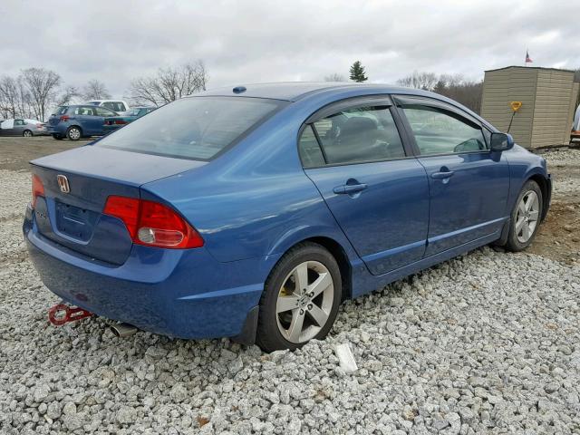 2HGFA16978H526914 - 2008 HONDA CIVIC EXL BLUE photo 4