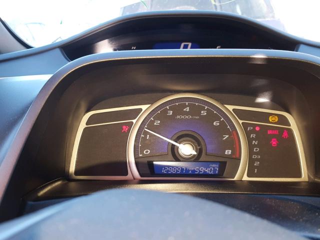 2HGFA16978H526914 - 2008 HONDA CIVIC EXL BLUE photo 8