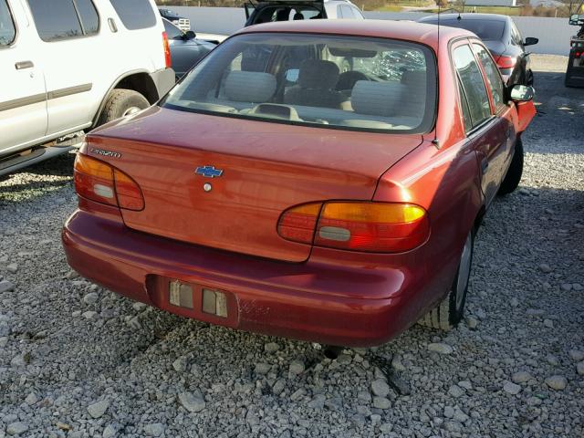 1Y1SK528X1Z404337 - 2001 CHEVROLET GEO PRIZM RED photo 4