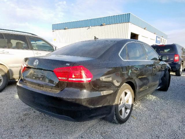 1VWBH7A36DC115853 - 2013 VOLKSWAGEN PASSAT SE BLACK photo 4