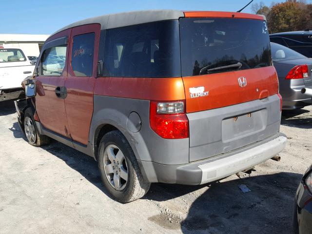 5J6YH28553L020376 - 2003 HONDA ELEMENT EX ORANGE photo 3