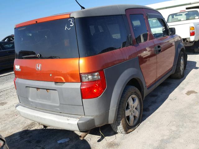 5J6YH28553L020376 - 2003 HONDA ELEMENT EX ORANGE photo 4