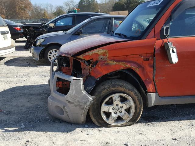 5J6YH28553L020376 - 2003 HONDA ELEMENT EX ORANGE photo 9