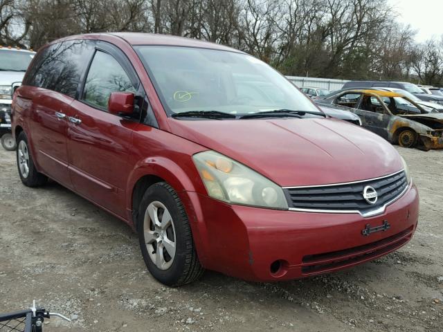 5N1BV28U17N101487 - 2007 NISSAN QUEST S RED photo 1