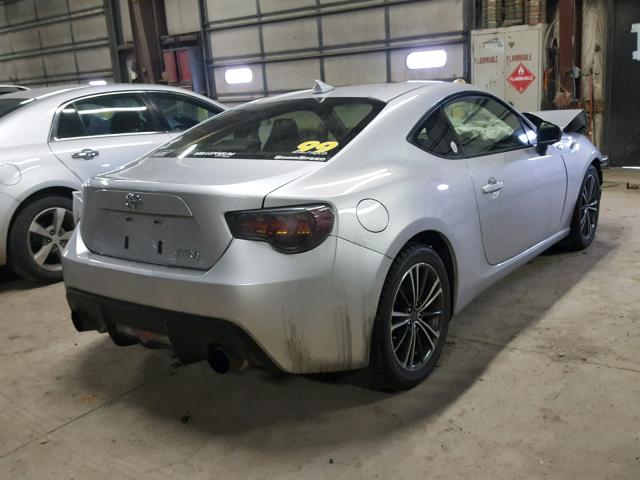 JF1ZNAA17D1715837 - 2013 TOYOTA SCION FR-S SILVER photo 4