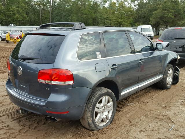 WVGCM77L54D053636 - 2004 VOLKSWAGEN TOUAREG 4. BLUE photo 4