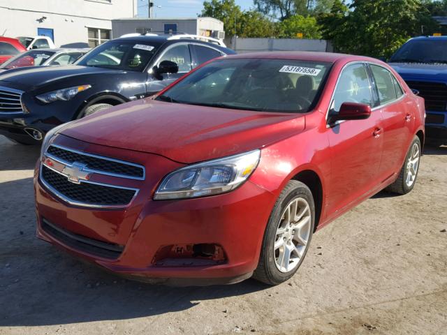 1G11D5SR1DF140300 - 2013 CHEVROLET MALIBU 1LT RED photo 2