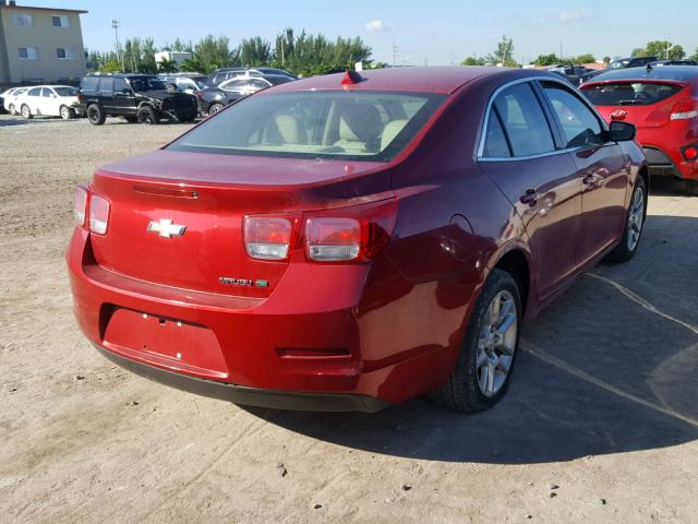 1G11D5SR1DF140300 - 2013 CHEVROLET MALIBU 1LT RED photo 4