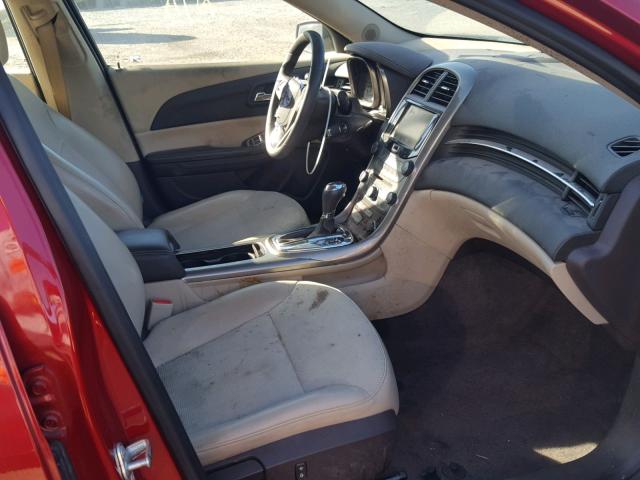 1G11D5SR1DF140300 - 2013 CHEVROLET MALIBU 1LT RED photo 5