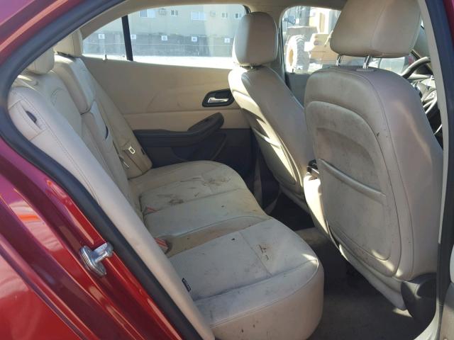 1G11D5SR1DF140300 - 2013 CHEVROLET MALIBU 1LT RED photo 6