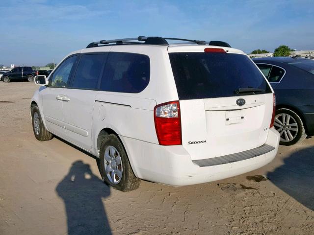 KNDMB233086220986 - 2008 KIA SEDONA EX WHITE photo 3