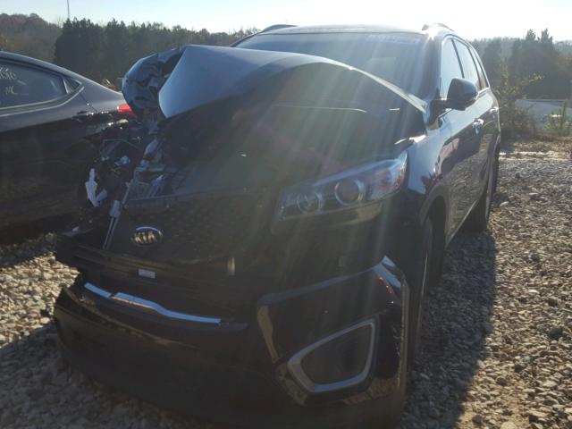 5XYPG4A3XGG042349 - 2016 KIA SORENTO LX BLACK photo 2