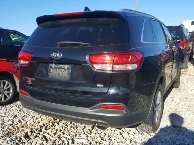 5XYPG4A3XGG042349 - 2016 KIA SORENTO LX BLACK photo 4