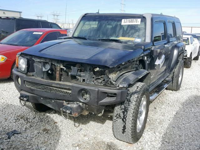 5GTDN136668157964 - 2006 HUMMER H3 BLACK photo 2