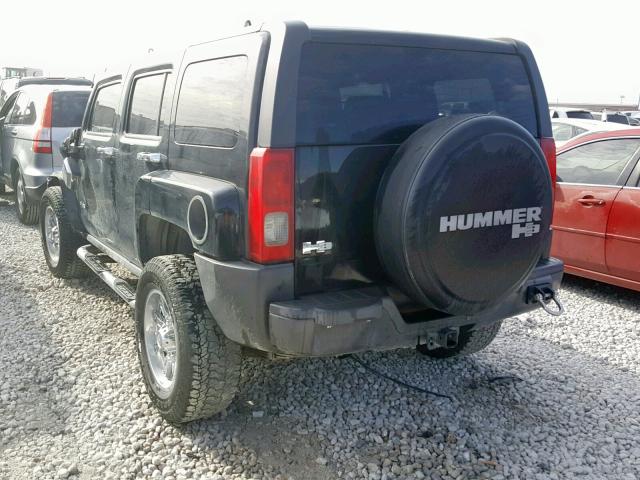 5GTDN136668157964 - 2006 HUMMER H3 BLACK photo 3