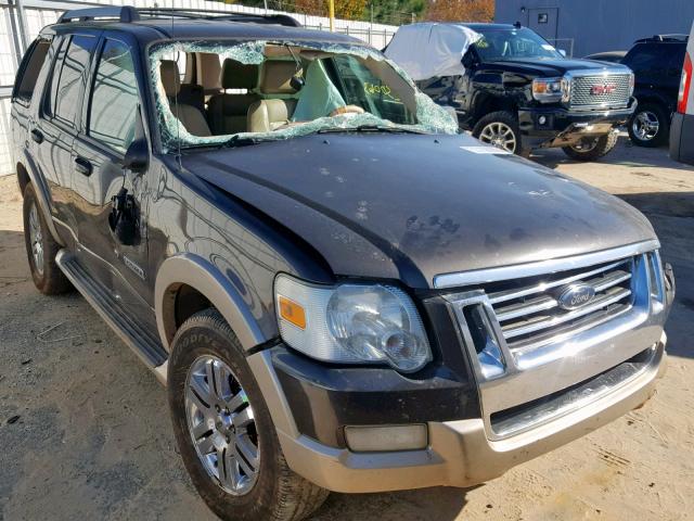 1FMEU64E27UA63585 - 2007 FORD EXPLORER E GRAY photo 1