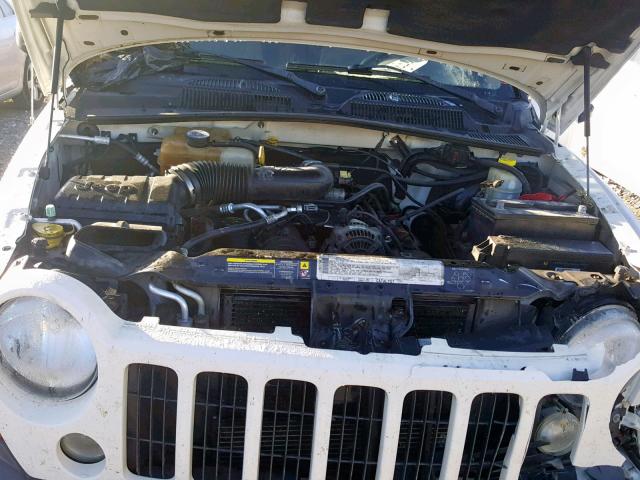 1J4GL48K36W104713 - 2006 JEEP LIBERTY SP WHITE photo 7