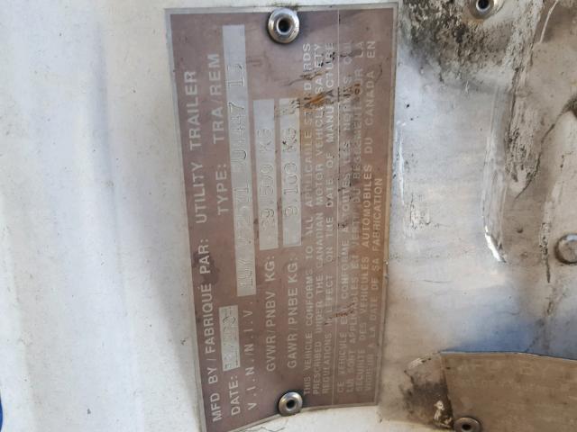 1UYVS25315U444715 - 2005 UTILITY TRAILER Ağ foto 10