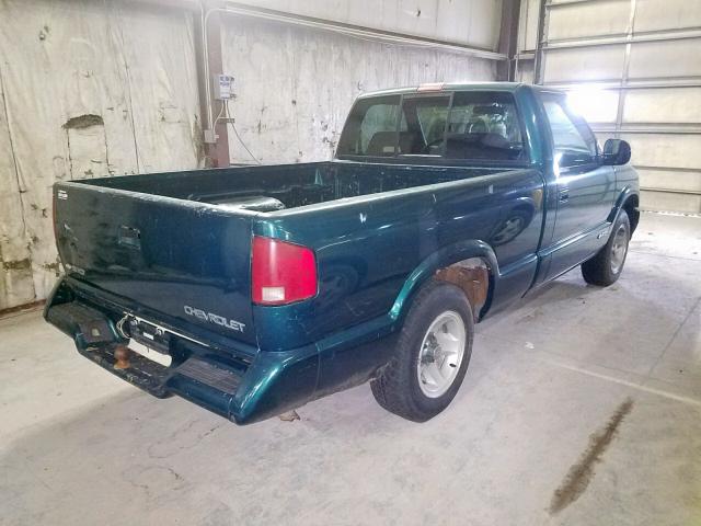 1GCCS1442V8154650 - 1997 CHEVROLET S TRUCK S1 GREEN photo 4