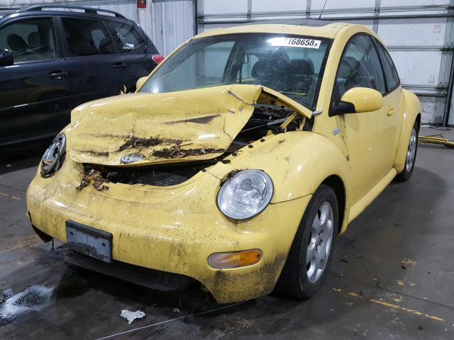 3VWCK21C93M424657 - 2003 VOLKSWAGEN NEW BEETLE 黄色 照片 2