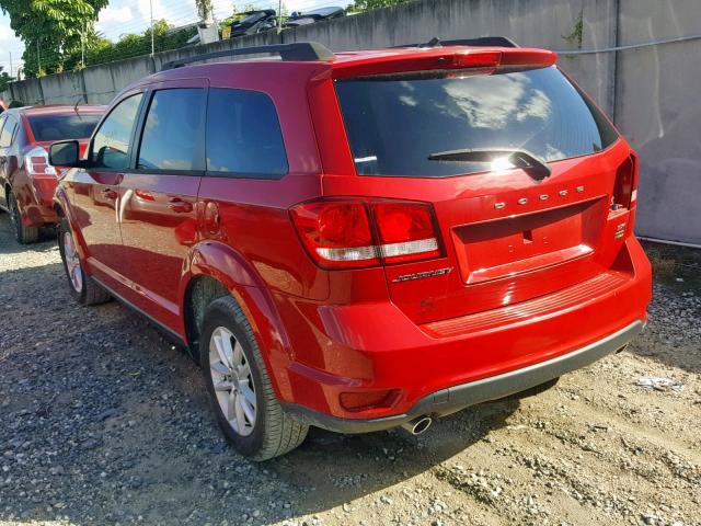 3C4PDCBG3GT153550 - 2016 DODGE JOURNEY SX RED photo 3