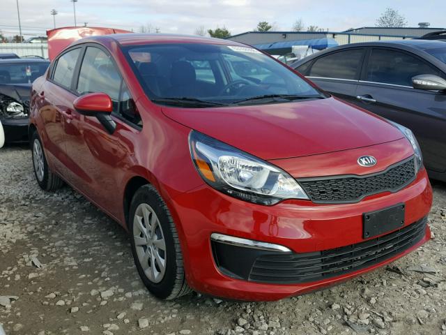 KNADM4A33H6005771 - 2017 KIA RIO LX RED photo 1