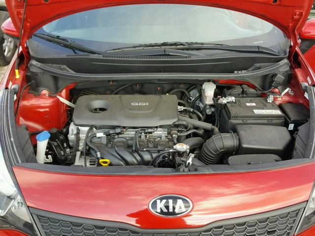 KNADM4A33H6005771 - 2017 KIA RIO LX RED photo 7