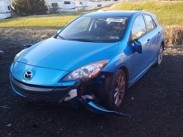 JM1BL1K64B1458600 - 2011 MAZDA 3 S BLUE photo 2