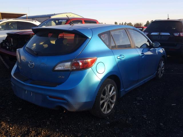 JM1BL1K64B1458600 - 2011 MAZDA 3 S BLUE photo 4