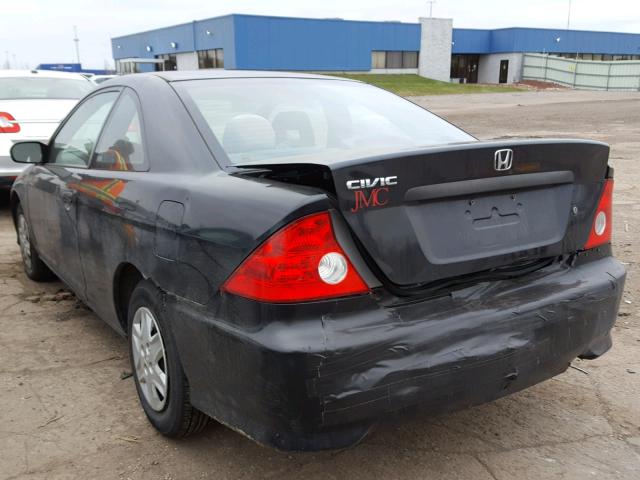 1HGEM22144L069033 - 2004 HONDA CIVIC DX V BLACK photo 3