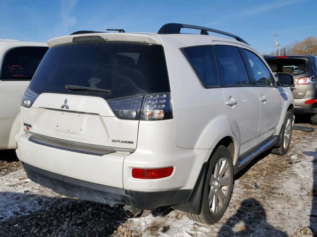 JA4AS3AW7DU008379 - 2013 MITSUBISHI OUTLANDER WHITE photo 4