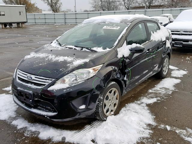 3FADP4BJ9BM148079 - 2011 FORD FIESTA SE BLACK photo 2