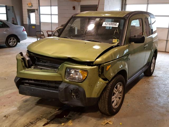 5J6YH18788L012226 - 2008 HONDA ELEMENT EX GREEN photo 2