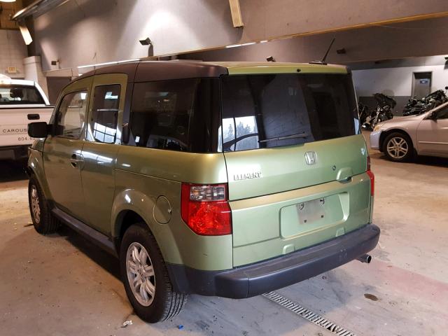 5J6YH18788L012226 - 2008 HONDA ELEMENT EX GREEN photo 3