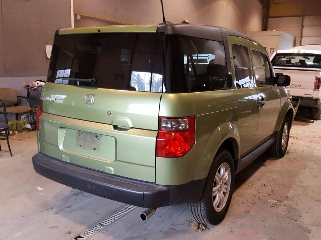 5J6YH18788L012226 - 2008 HONDA ELEMENT EX GREEN photo 4