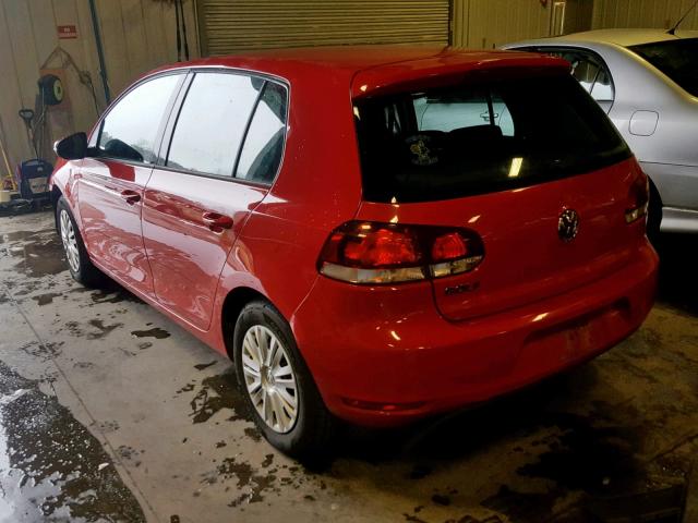 WVWDA7AJ9AW286671 - 2010 VOLKSWAGEN GOLF 红色 照片 3