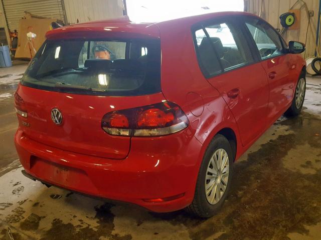 WVWDA7AJ9AW286671 - 2010 VOLKSWAGEN GOLF 红色 照片 4