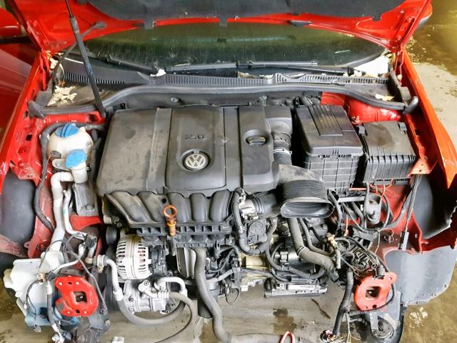 WVWDA7AJ9AW286671 - 2010 VOLKSWAGEN GOLF 红色 照片 7