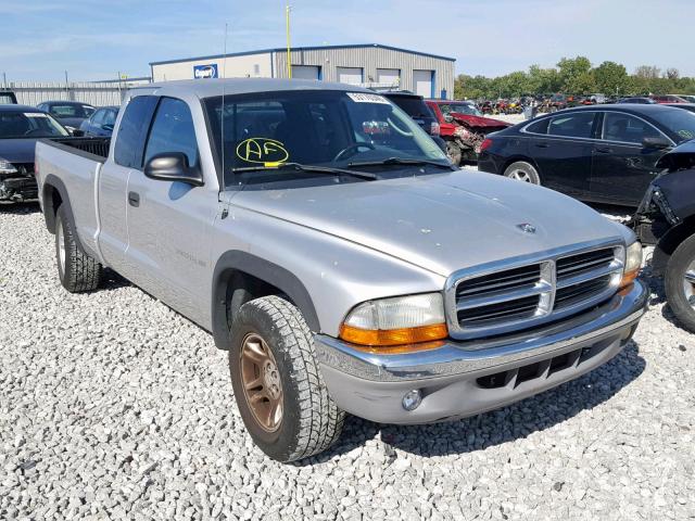 1B7GL42N62S527070 - 2002 DODGE DAKOTA SLT SILVER photo 1